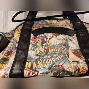 Retro Marvel Dufflebag In Comic Book Print